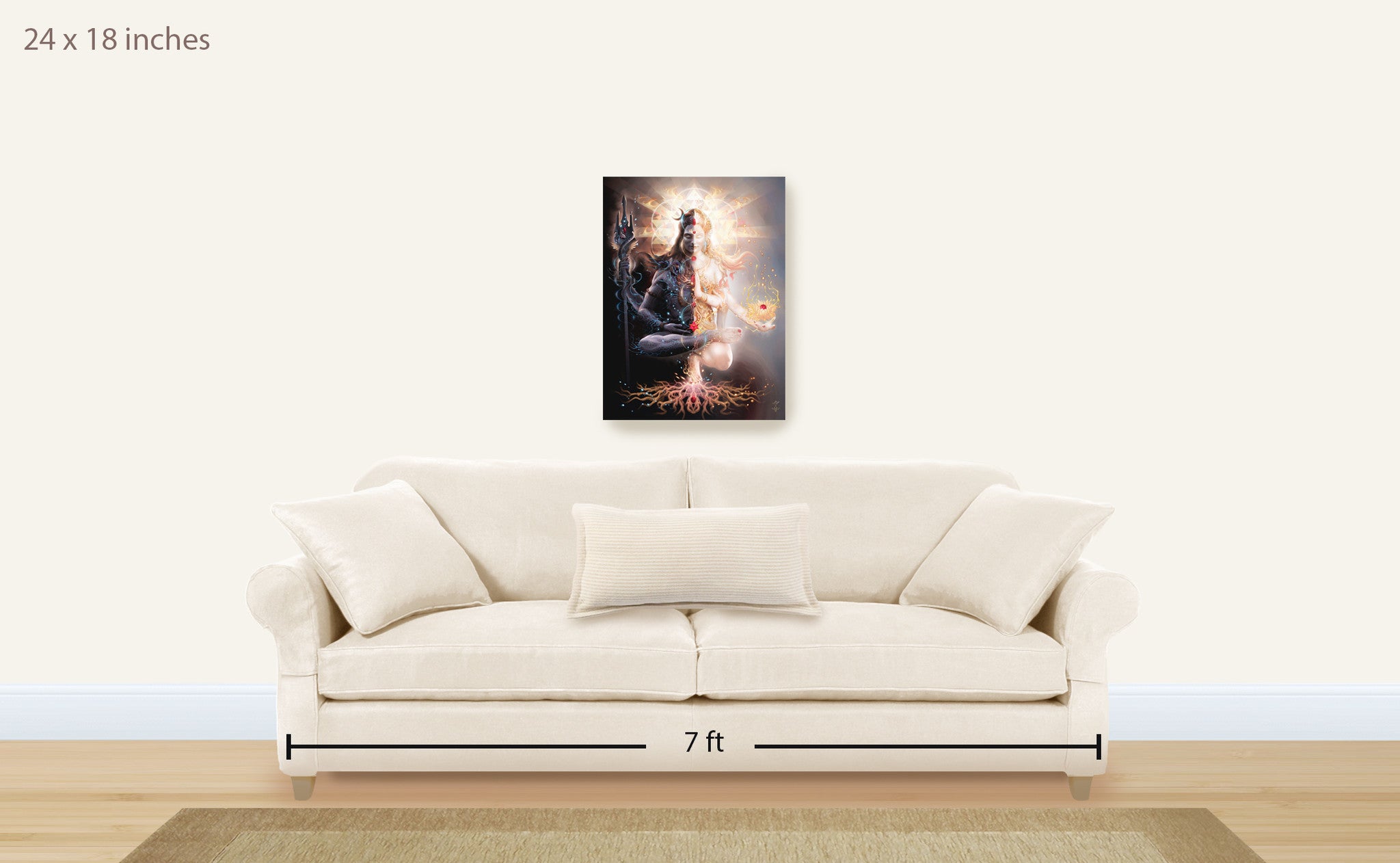 Tantric Marriage  -  12 x 9 inch canvas