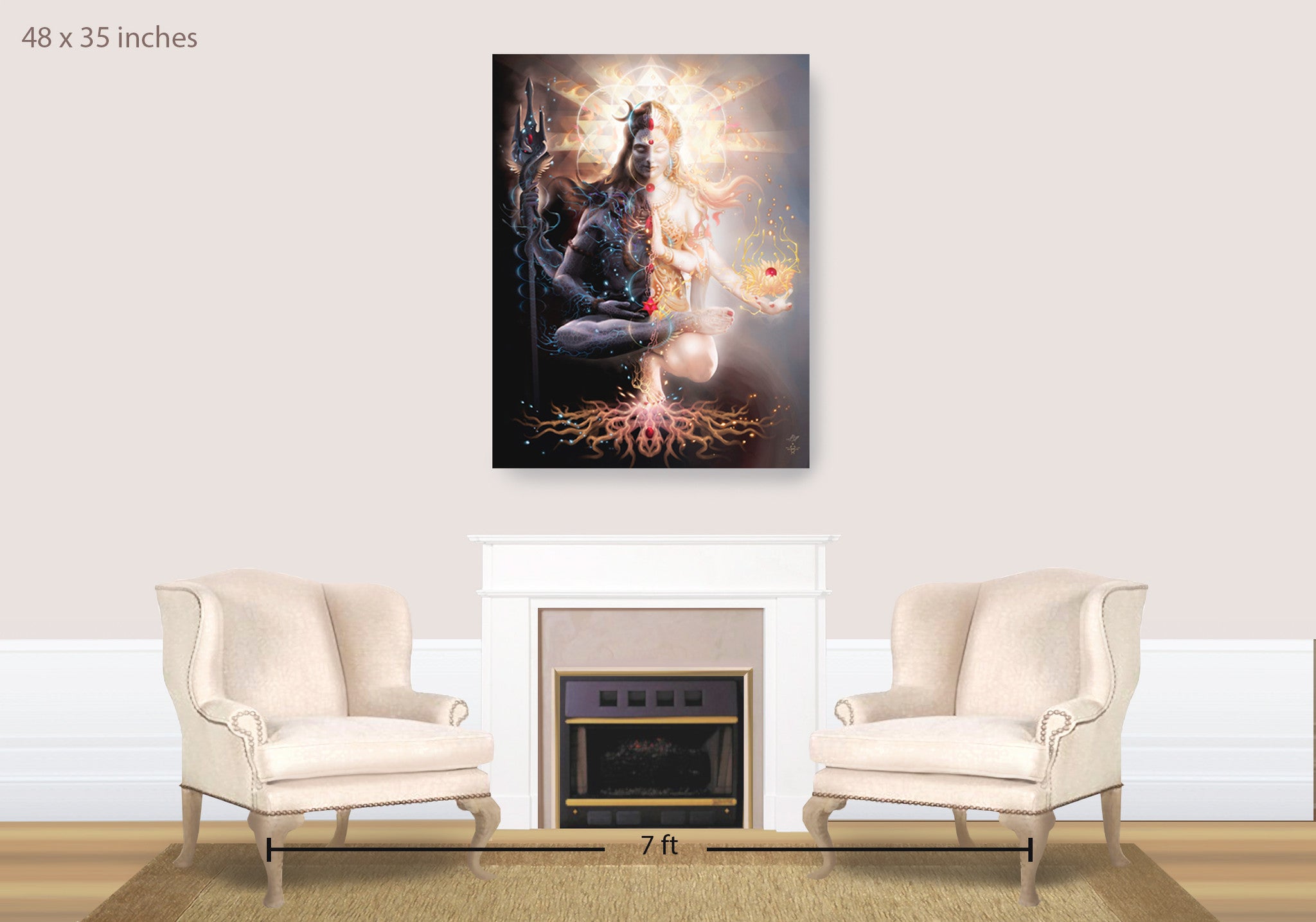 Tantric Marriage  -  12 x 9 inch canvas